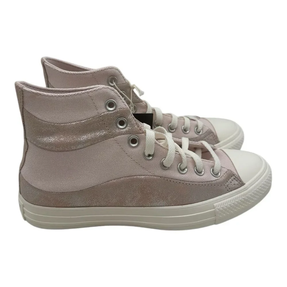 Converse Chuck Taylor All Star Suede Shimmer Shoes Womens Size 8 Blush Hush Pink